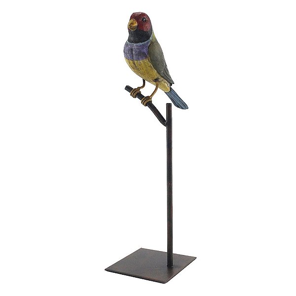 Escultura de Pássaro Colorfull Bird II