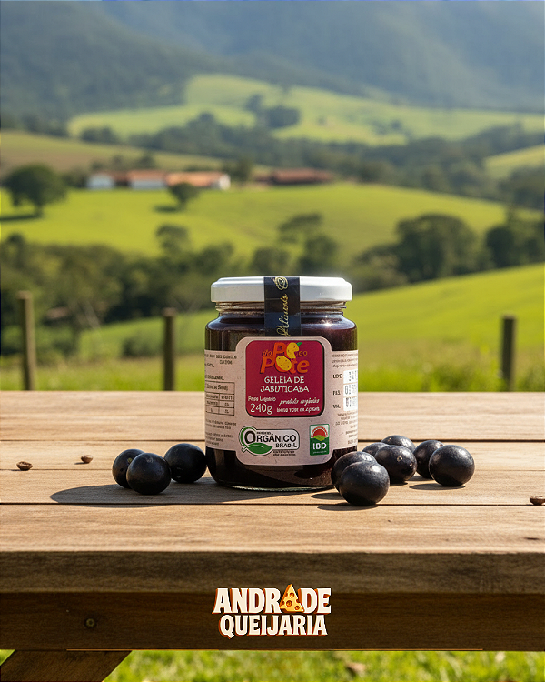 Geleia de Jabuticaba Orgânica - Do pé ao Pote - 240g