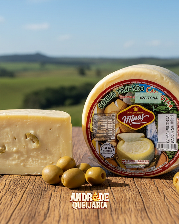 Queijo Trufado com Azeitona - 490g