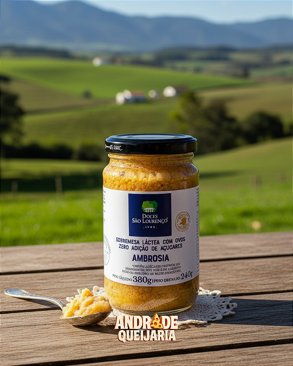 Ambrosia Zero Açúcar - 380g