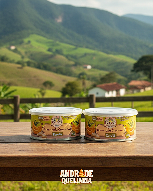Bananada Cremosa Zero Açúcar - 350g - 2 Unidades