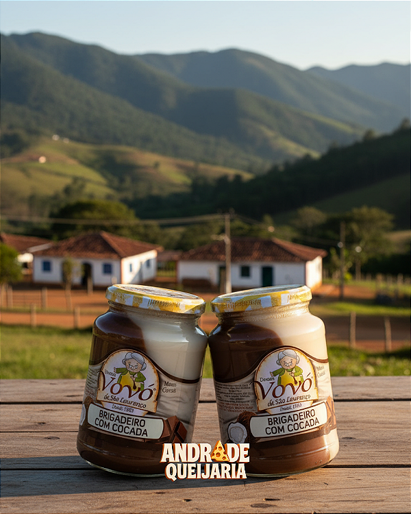 Brigadeiro com Cocada Cremoso - 2 Potes 650g