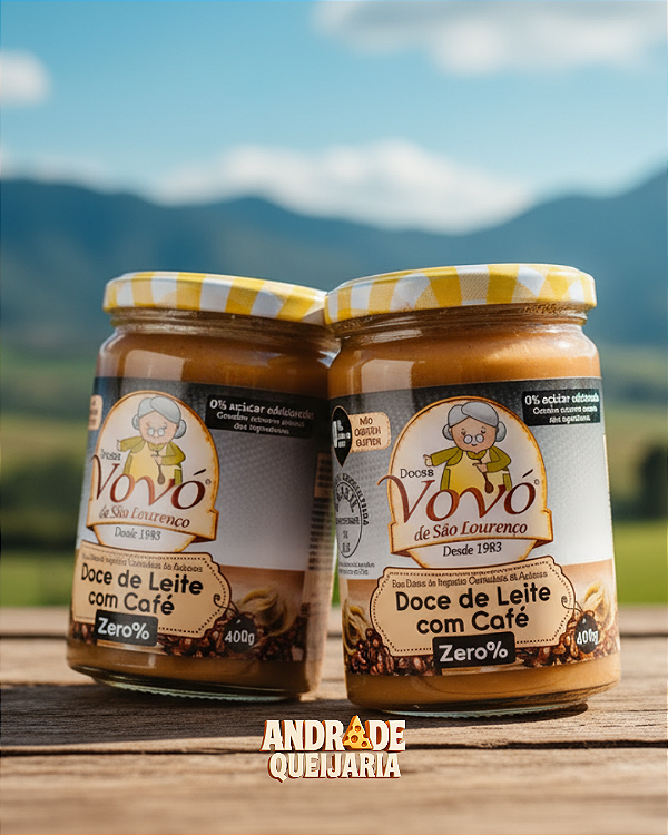 Doce de Leite com Café Zero Açúcar - 2 Potes 400g