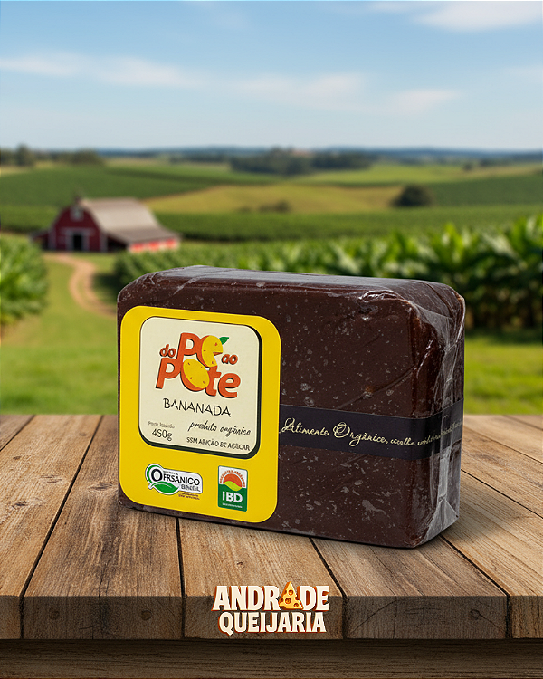 Bananada Orgânica - Do pé ao Pote - 450g