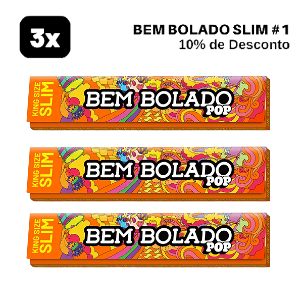 Combo Seda Bem Bolado  - King Size - Slim