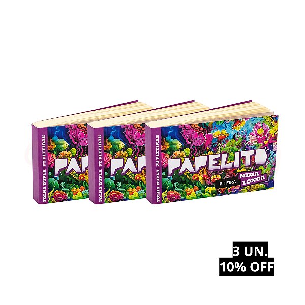 Combo Piteira Papelito Mega Longa Dupla