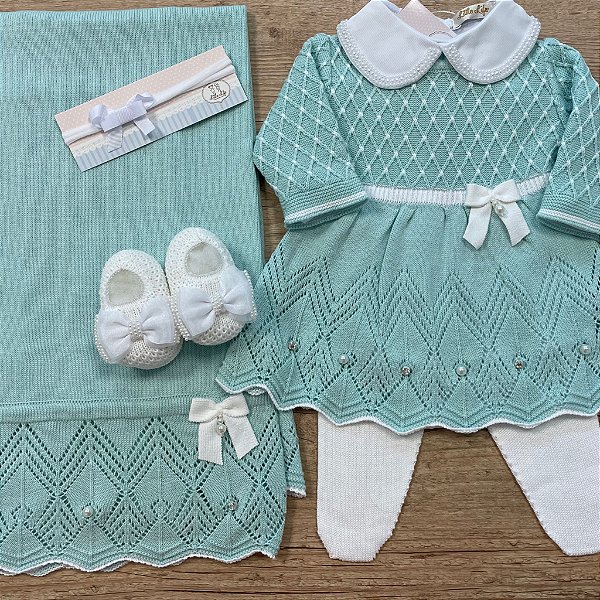 Conjunto Casinha de Abelha - Menta