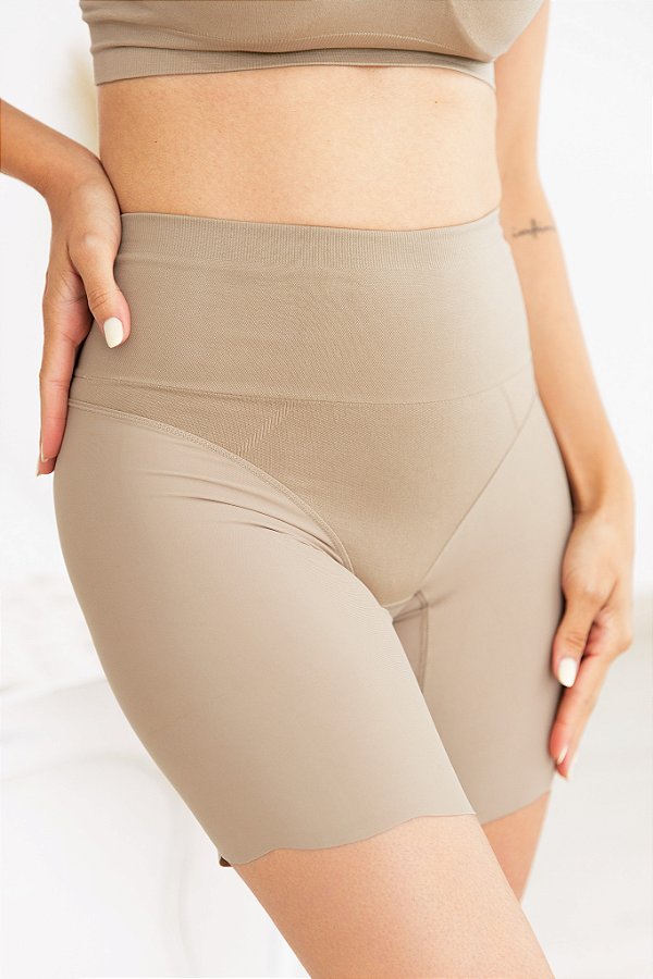 Bermuda Modeladora Laser Zee Rucci - Bege