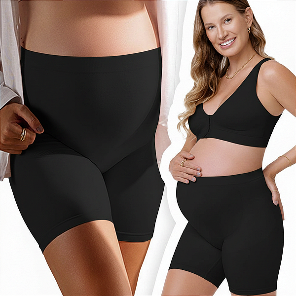 Bermuda Gestante Sem Costura - Preta - Zee Rucci