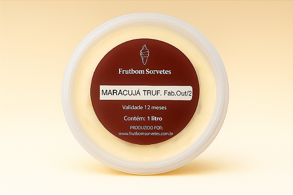Sorvete Maracujá Trufado 1l