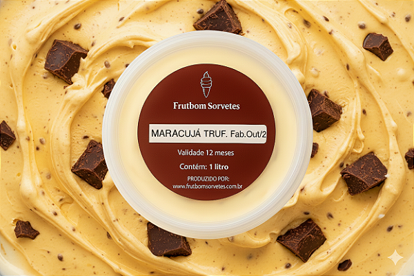 Sorvete Maracujá Trufado 1l