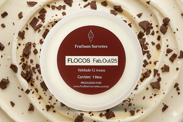 Sorvete Flocos 1l