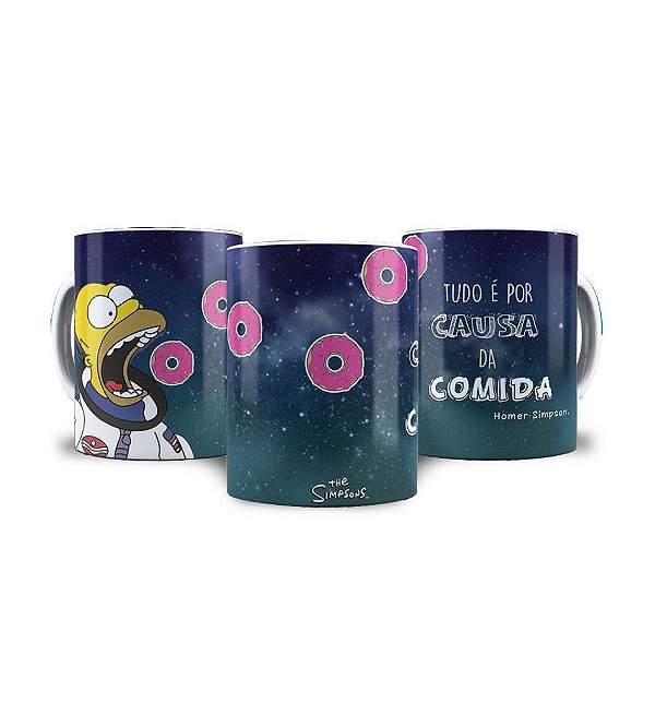 Caneca Os Simpsons – Tudo Pela Comida