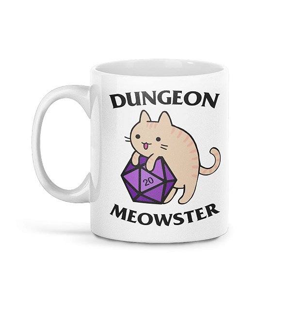 Caneca D&D – Dungeon Meowster