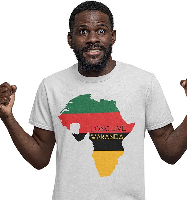 Camiseta Pantera Negra – Long Live Wakanda