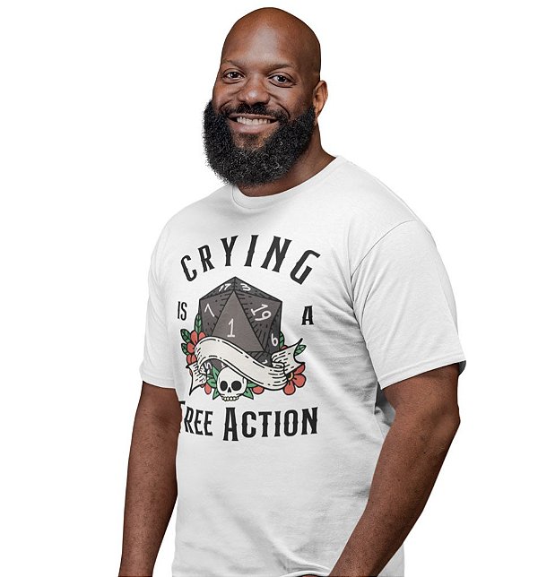 Camiseta Dungeons & Dragons – Crying is a Free Action