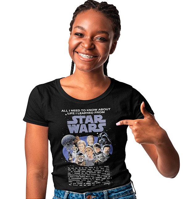 Camiseta Star Wars – O Que Aprendi Com Star Wars