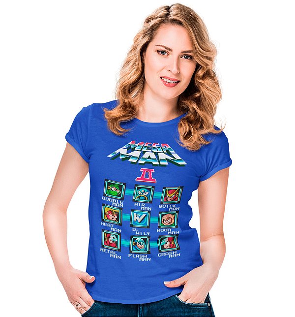 Camiseta Mega Man 2 - Vilões