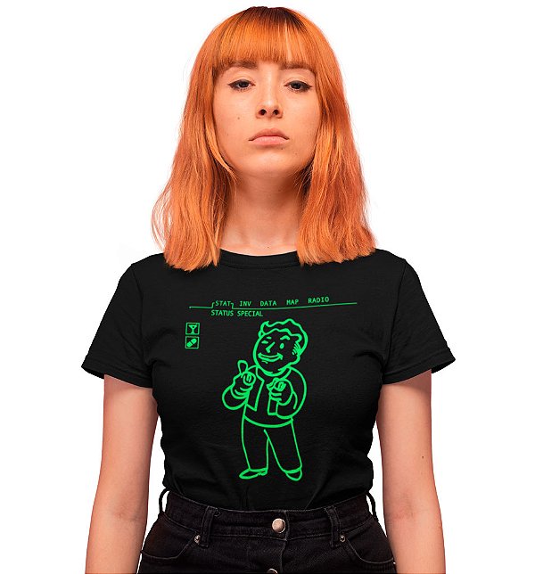 Camiseta Fallout - Pip Boy Charisma