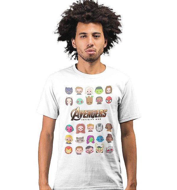 Camiseta Vingadores - Emoji