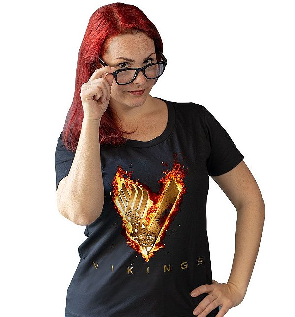 Camiseta Vikings - Fogo