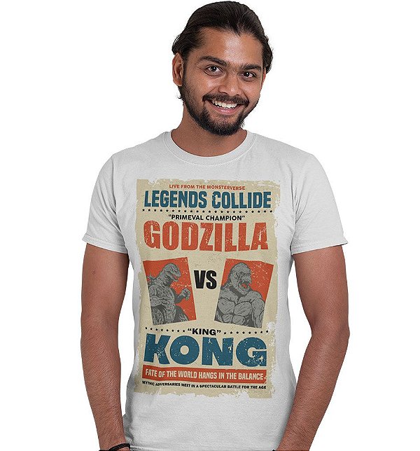 Camiseta King Kong Vs Godzilla