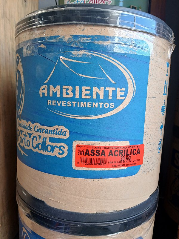 MASSA ACRILICA PORTOCOLLORS 20KG