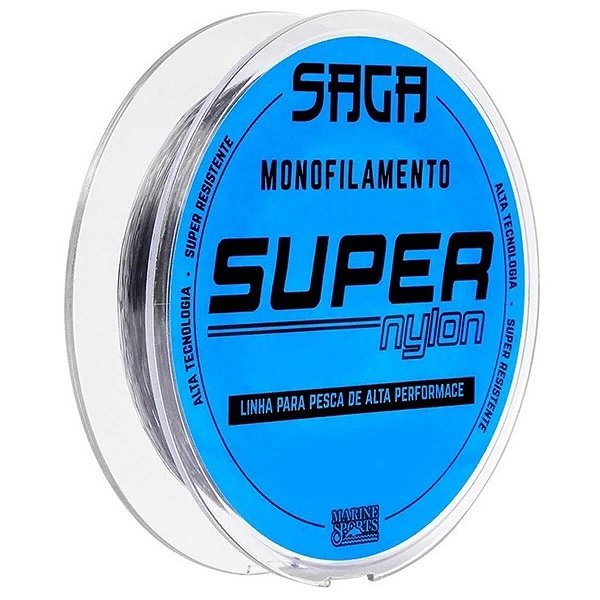 Linha Monofilamento Saga Super Nylon 0,33mm 300m