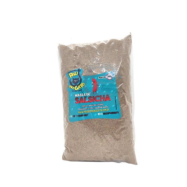 Massa De Salsicha 500g Pau No Gato Pesca