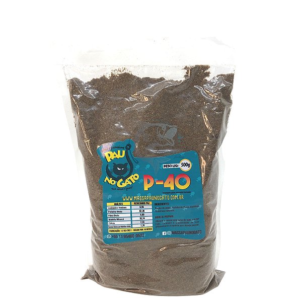 Massa P40 Pau No Gato 500g