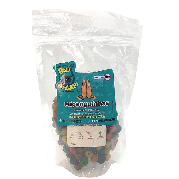 Ração Miçanguinhas Pau no Gato 150g