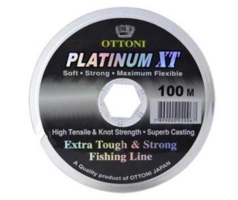 LIinha Monofilamento Ottoni  Platinum XT 100m - Escolha Bitola