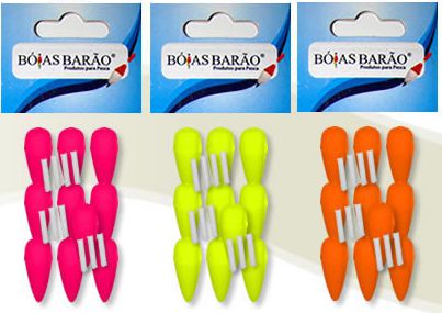 Bóia Lambari - Bóia Cagueta - BOIA BARÃO - VARIAS CORES E TAMANHOS