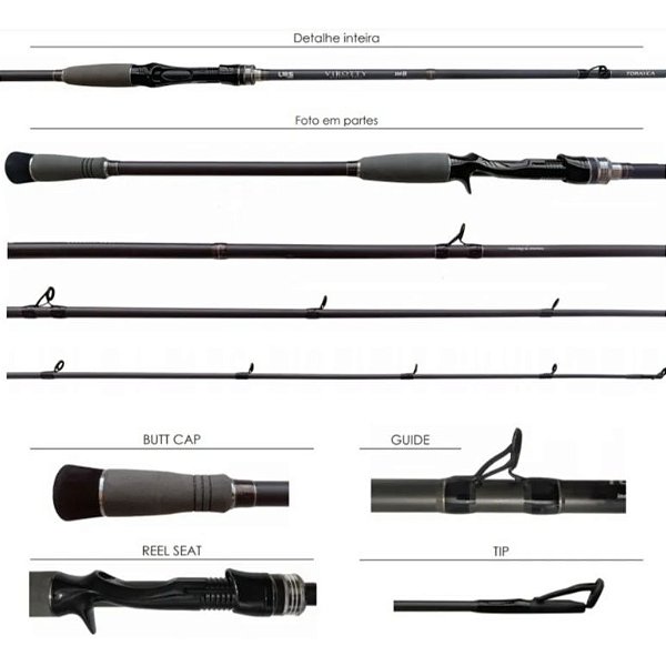 Vara de Carretilha Lumis Virotty 30-60lb Cable Up Set - 2,40m