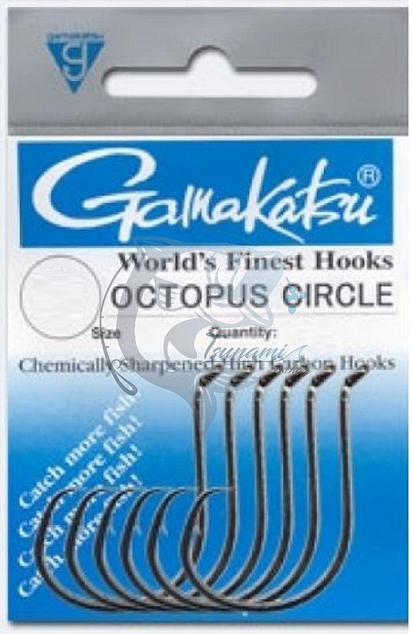 Anzol Gamakatsu Octopus Circle 4x - Escolha o Tamanho - Tsunami Fishing