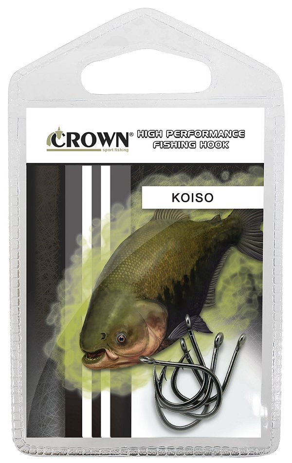 Anzol Koiso Black Crown Varios Tamanhos - Super reforçado e Afiado
