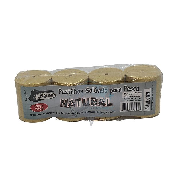 Pastilha Biguá para Carpa Cabeçuda 4 unidades - Escolha o Sabor