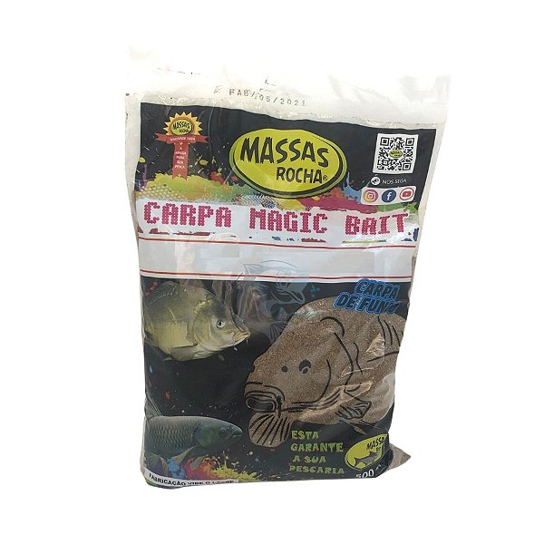 Massa Rocha Carpa Magic Bait 500g - Escolha o Sabor