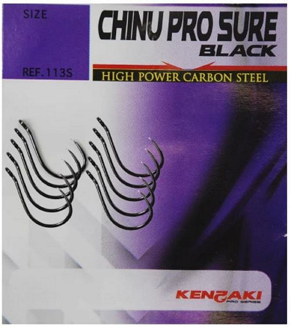 Anzol Kenzaki Chinu Pro Sure Black - Escolha o Tamanho