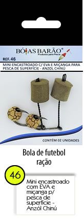 Mini Encastroado C/ Eva e Miçangas Wide Gap - Bola de Futebol Ração