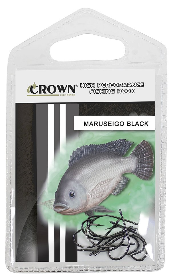 Anzol Crown Maruseigo Black - Escolha o Tamanho