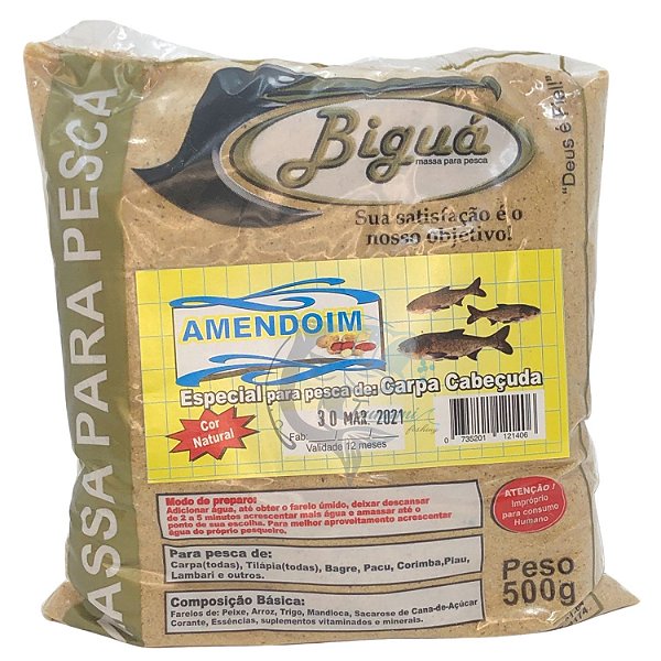 Massa Biguá Amendoim Natural 500G