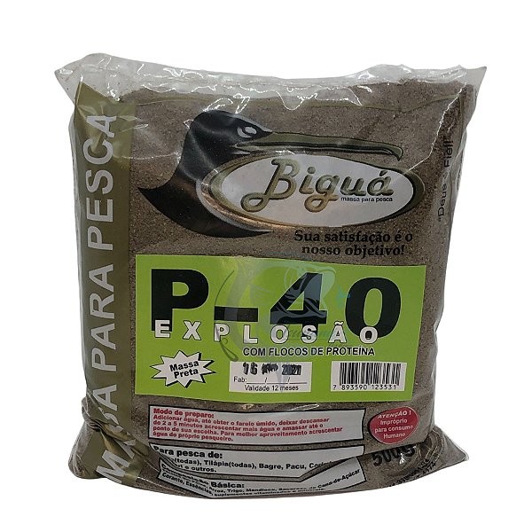 Massa Biguá P-40 com Flocos de Proteína 500G