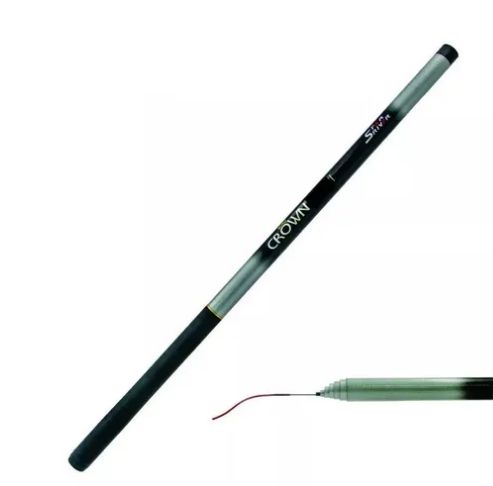 VARA LISA TELESCÓPICA CROWN PLUS 2,40M (FIBRA DE VIDRO)