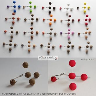 Pé de Galinha Bóias Barão 8 MM Anzol Moreguen - Escolha Modelo