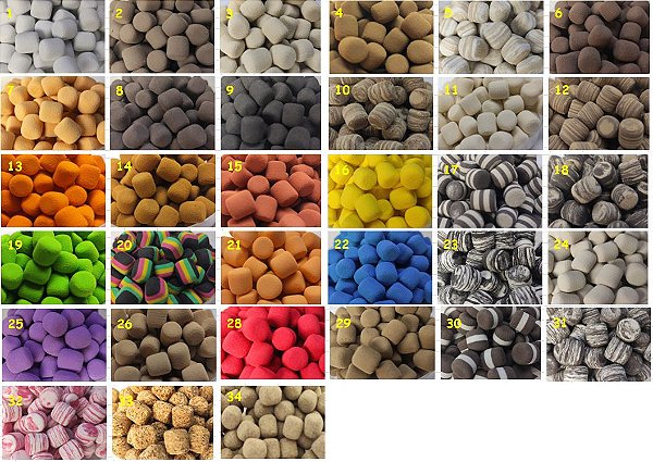 EVA Magrão Formato Ração 8mm 15 Unidades - Escolha Cor