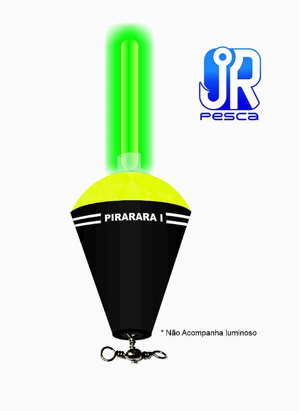 Bóia Pirara I JR Pesca Com Suporte para 1 Luminoso - Escolha Cor