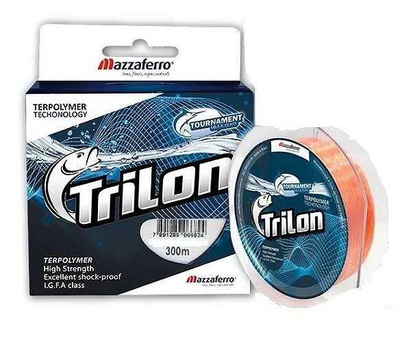 Linha Mazzaferro Trilon Tournament 300m Monofilamento Salmão - Escolha Bitola