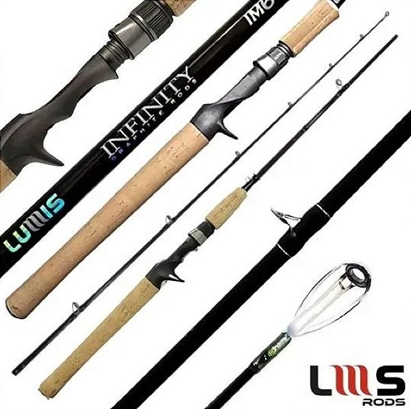 Vara Carretilha Lumis Infinity 2,28m 30-60lb 2p (Color Black) New Model