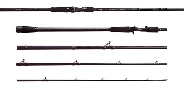 Vara de Carretilha Lumis Power Carbon Black Smoke 20-50Lb 2p - Escolha tamanho - Lançamento 2023
